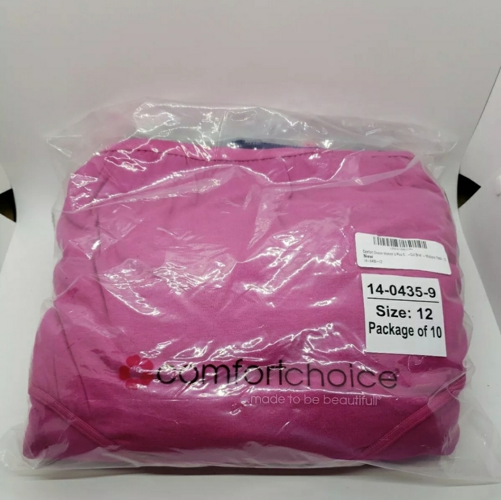 Comfort Choice 10pk Womens Briefs NEW Size 12